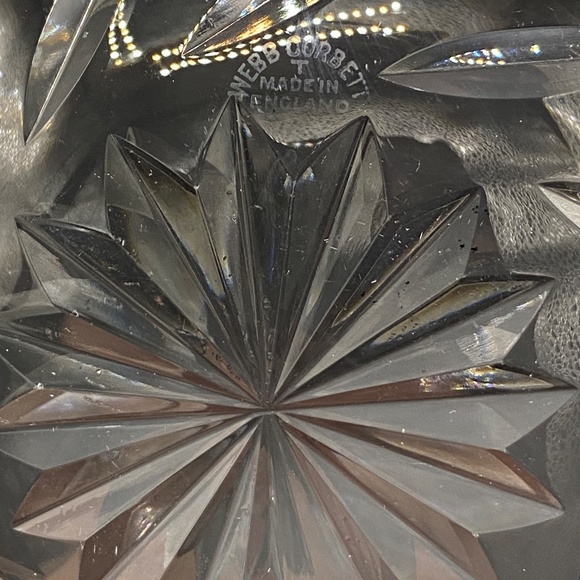 8x crystal ice cream dishes. VTG 1960's hand blown and cut Webb Corbett England - Picture 7 of 8